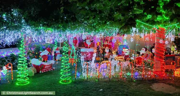 Christmas Light display at 8 Kennack Vista, Atwell