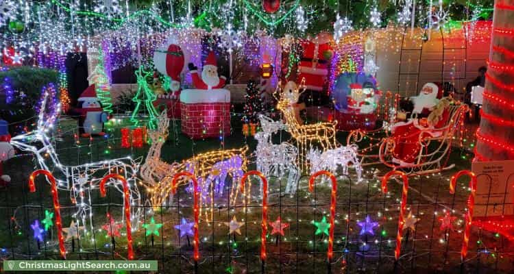Christmas Light display at 8 Kennack Vista, Atwell