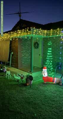 Christmas Light display at 6 Sedgemoor Road, Craigmore