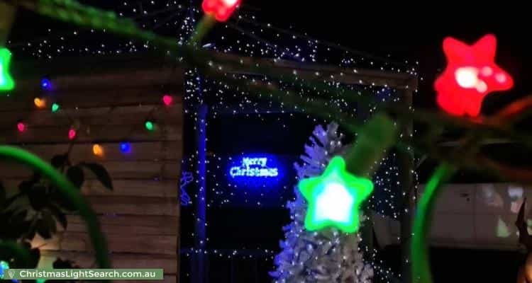 Christmas Light display at 9-11 Howell Street, Illabo