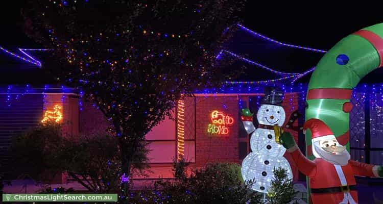 Christmas Light display at 2 Lavender Grove, Seaford Rise