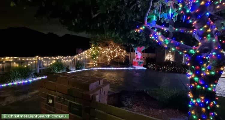 Christmas Light display at 23 Buckingham Drive, Rowville