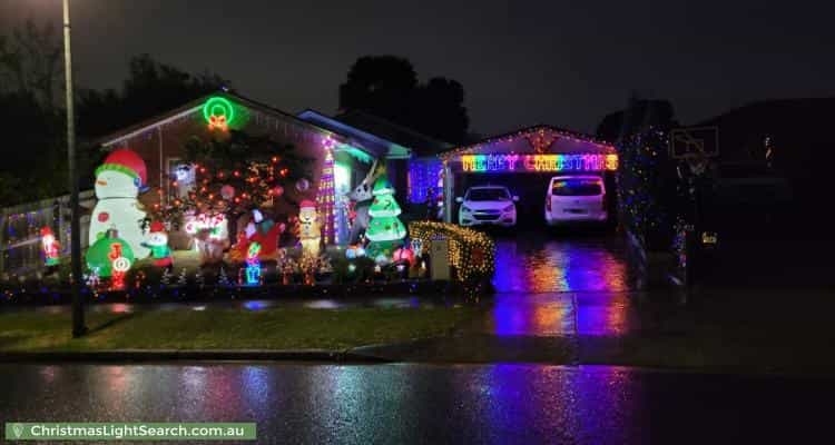 Christmas Light display at 15 Metcalf Crescent, Rowville