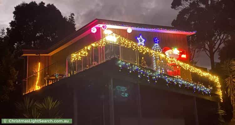 Christmas Light display at 42 Dickinson Grove, Mount Martha