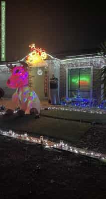Christmas Light display at 20 Southbank Walk, Taylors Hill