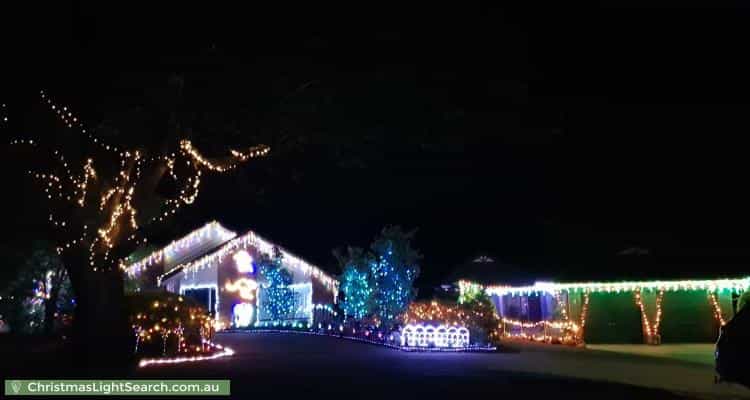 Christmas Light display at  Federation Court, Bellevue Heights