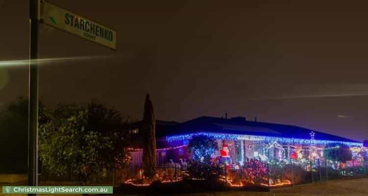 Christmas Light display at  Starchenko Court, Carrum Downs