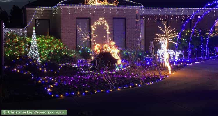 Christmas Light display at 13 Derwent Close, Caroline Springs