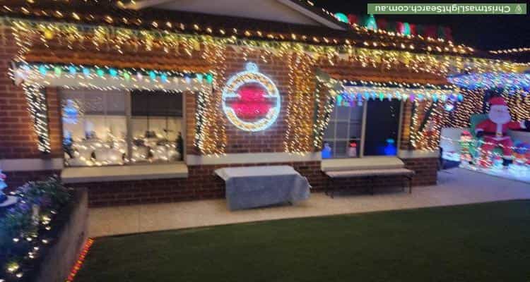 Christmas Light display at  Consulate Court, Thornlie