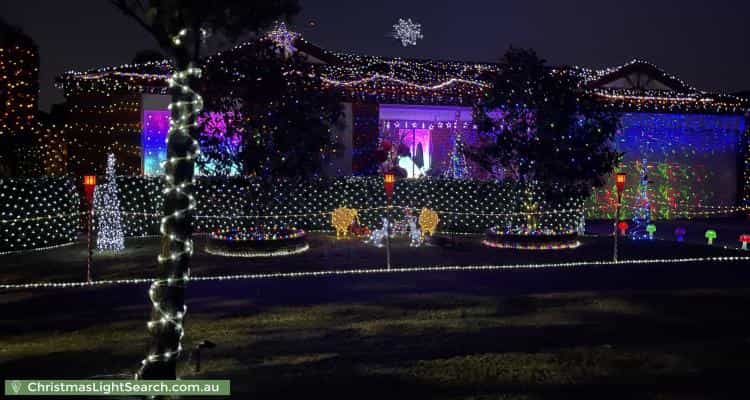 Christmas Light display at 4 Nyarrin Place, Cranbourne West