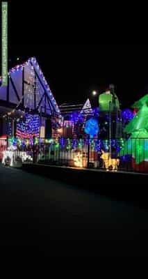 Christmas Light display at 10 Alyxia Place, Ferndale