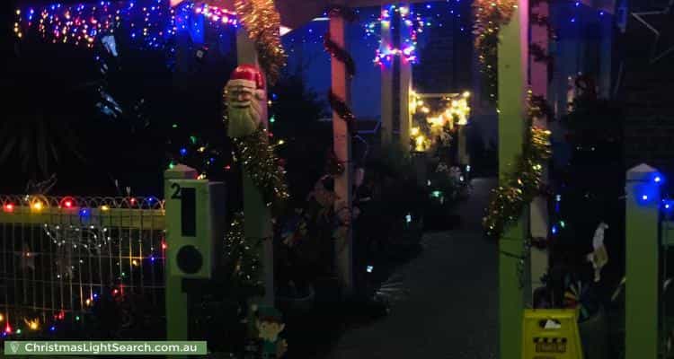 Christmas Light display at 2 Daylesford Court, Eynesbury