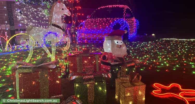 Christmas Light display at 6 Orania Mews, Warnbro