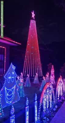 Christmas Light display at 6 Statham View, Cranbourne West