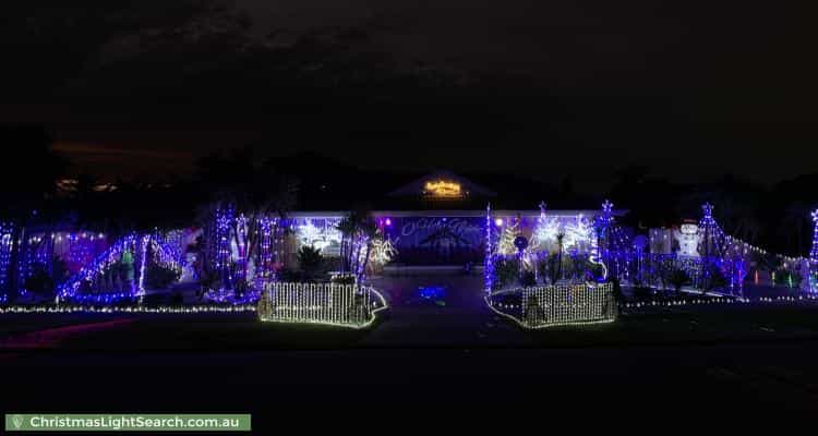 Christmas Light display at 23 Robusta Avenue, Cranbourne