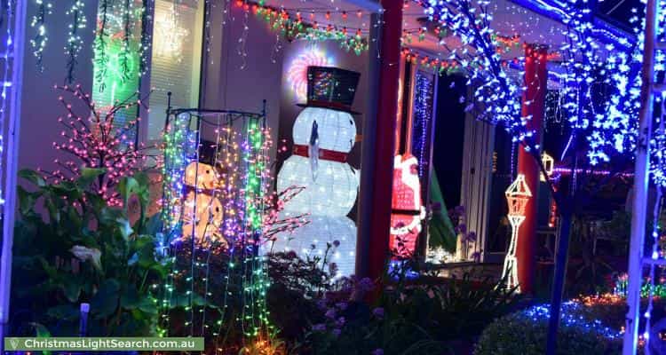 Christmas Light display at 34 Croton Street, Rivett