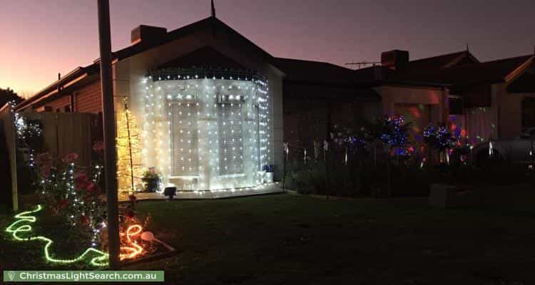 Christmas Light display at  Pridham Boulevard, Aldinga Beach