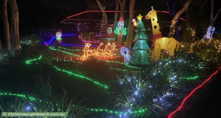 Christmas Light display at 6 Morris Close, Greenleigh