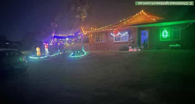 Christmas Light display at 9 Sam Bezzina Drive, Beaconsfield