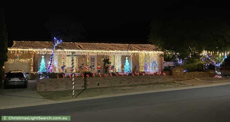 Christmas Light display at 7 Freda Gibson Circuit, Theodore