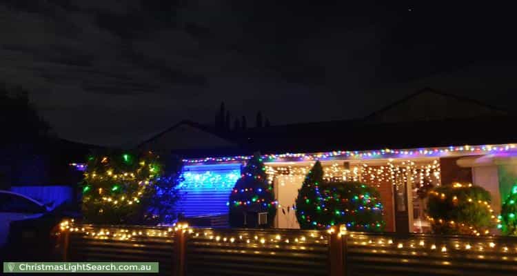 Christmas Light display at 3 Fernwren Place, Carrum Downs