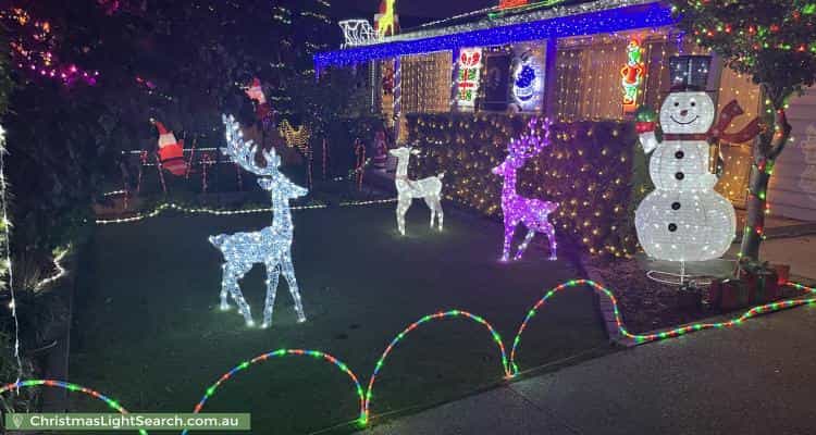 Christmas Light display at  White Avenue, Bayswater North