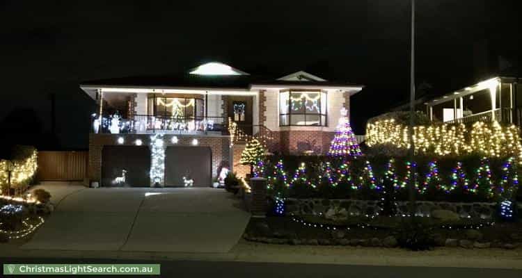 Christmas Light display at 24 Finlayson Place, Gilmore