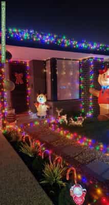 Christmas Light display at 23 Adelong Avenue, Wollert