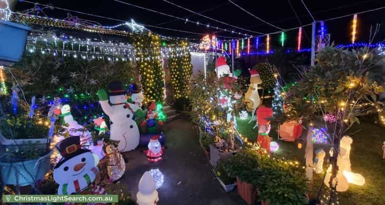 Christmas Light display at 7 Yarmouth Avenue, St Albans