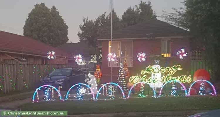Christmas Light display at 16 Dennis Street, Ermington