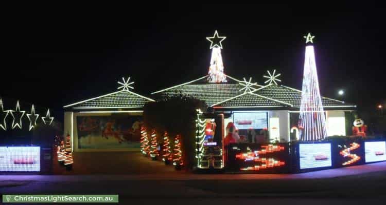 Christmas Light display at 36 Beckingham Parkway, Baldivis