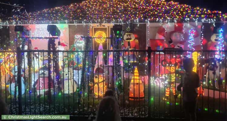 Christmas Light display at 1 Waratah Street, Melton South