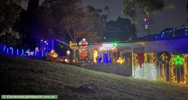 Christmas Light display at 9 Trevor Terrace, Blackwood