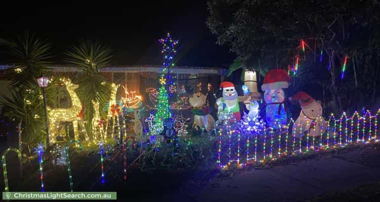Christmas Light display at 47 Morrie Crescent, Blackburn North