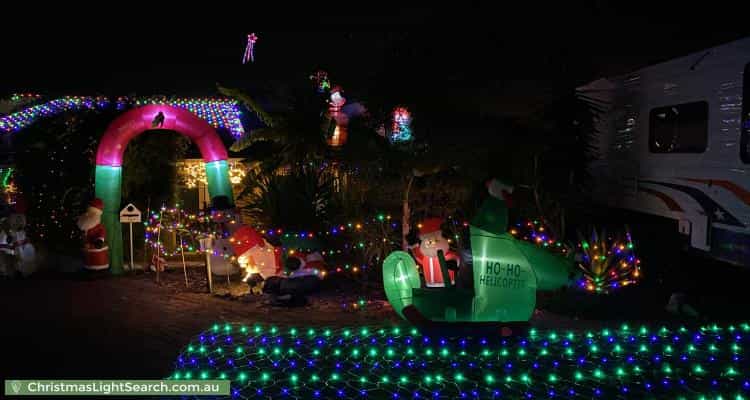 Christmas Light display at 5 Kiah Court, Kingsley