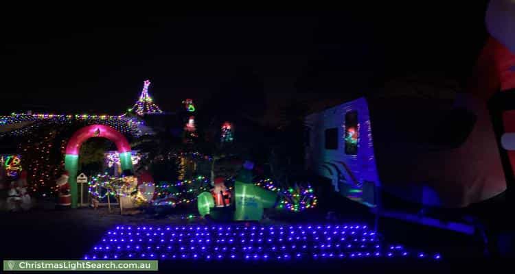 Christmas Light display at 5 Kiah Court, Kingsley
