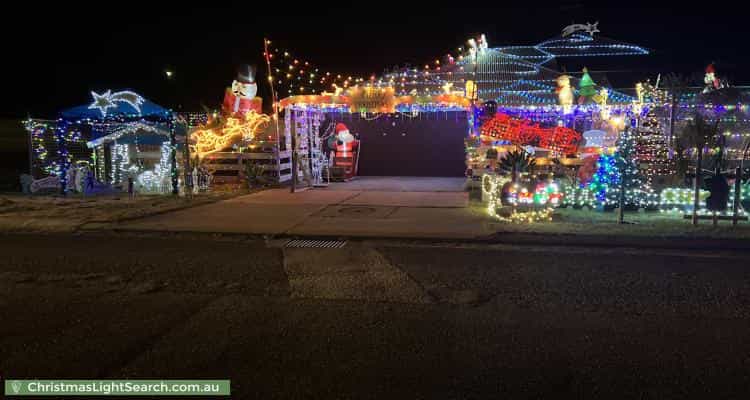 Christmas Light display at 12 France Street, Mandurah