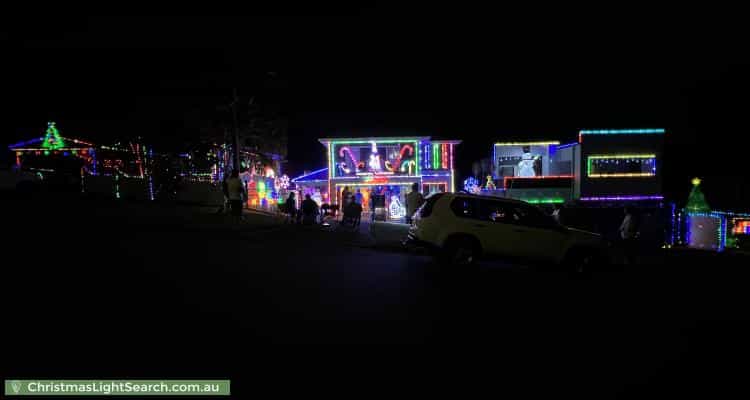 Christmas Light display at 36 Sugarloaf Street, Wavell Heights
