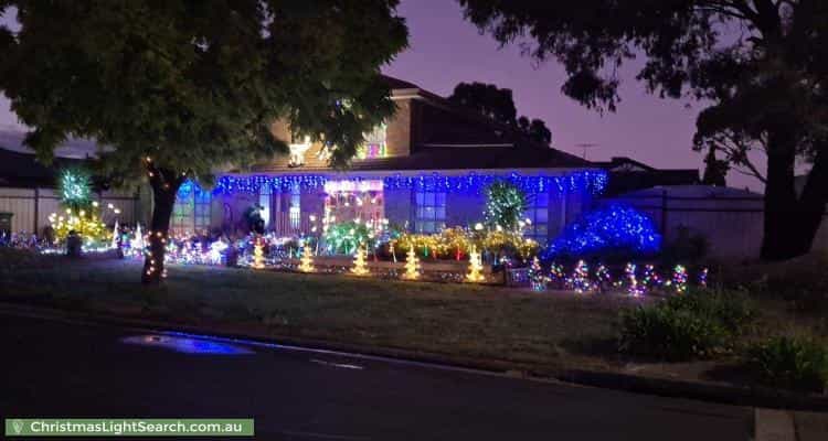 Christmas Light display at 7 Cahill Drive, Brookfield