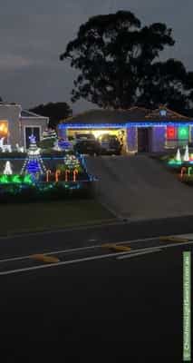 Christmas Light display at 1 Southern Cross Drive, Happy Valley