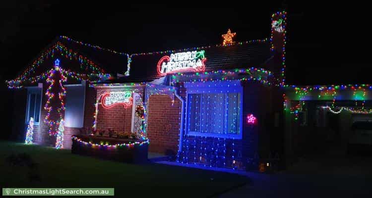 Christmas Light display at 37 Addison Road, Hove
