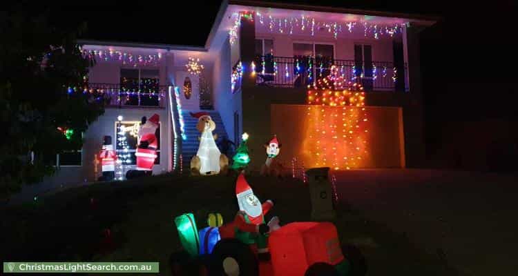 Christmas Light display at 23 Cookson Place, Banks
