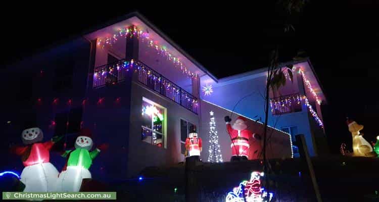 Christmas Light display at 23 Cookson Place, Banks