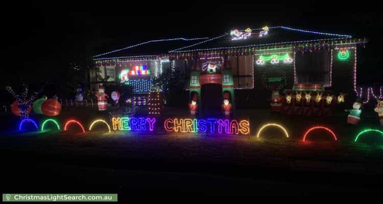 Christmas Light display at 8 Beilby Place, Kambah