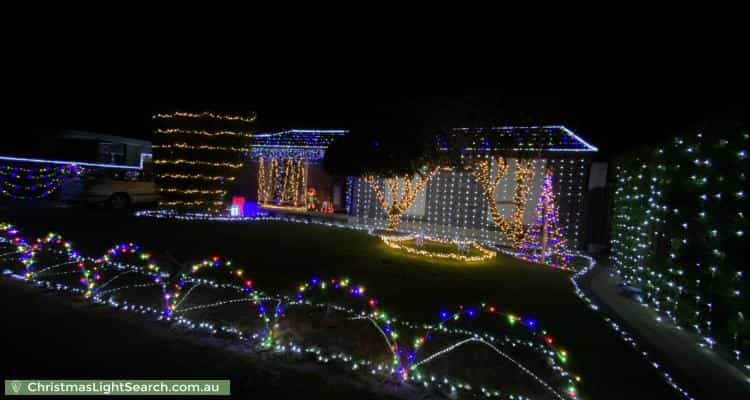 Christmas Light display at 18 Compass Drive, Seaford