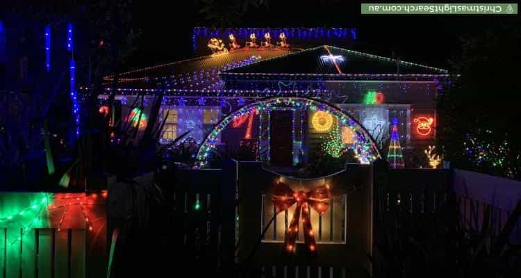 Christmas Light display at  Karoola Street, Hampton