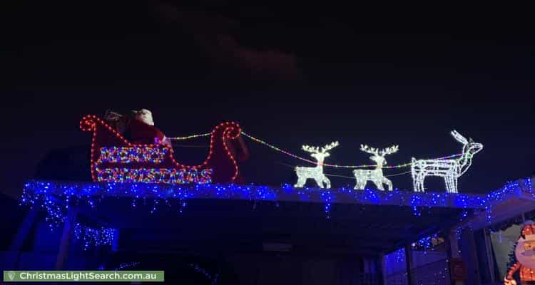 Christmas Light display at 43 Must Circuit, Calwell