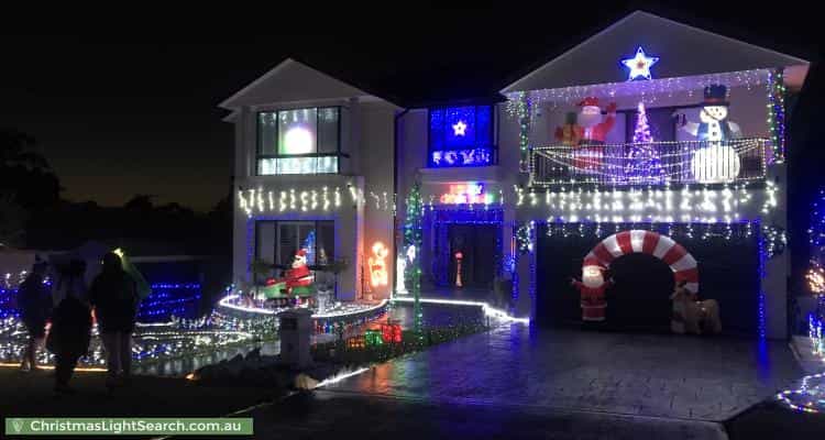 Christmas Light display at 46 Grasmere Avenue, Northmead