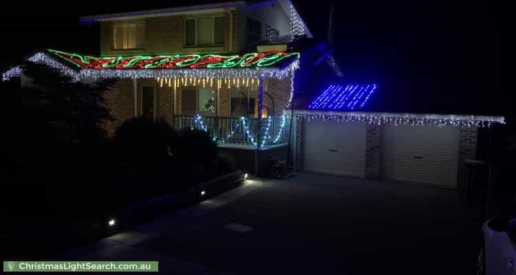 Christmas Light display at  Andrew Crescent, Calwell