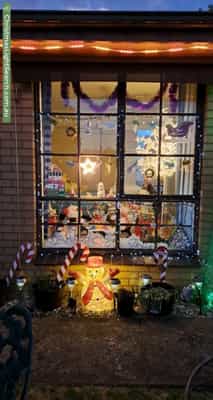 Christmas Light display at 7 Medway Avenue, Cheltenham
